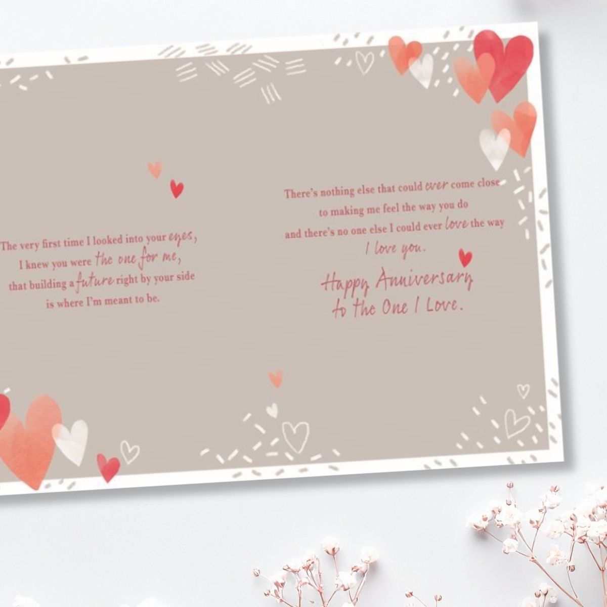 One I Love Anniversary Card - Most Especially For You