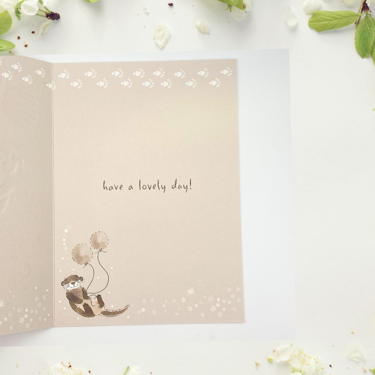 Brush & Whisker Birthday Card - Otterly Brilliant!