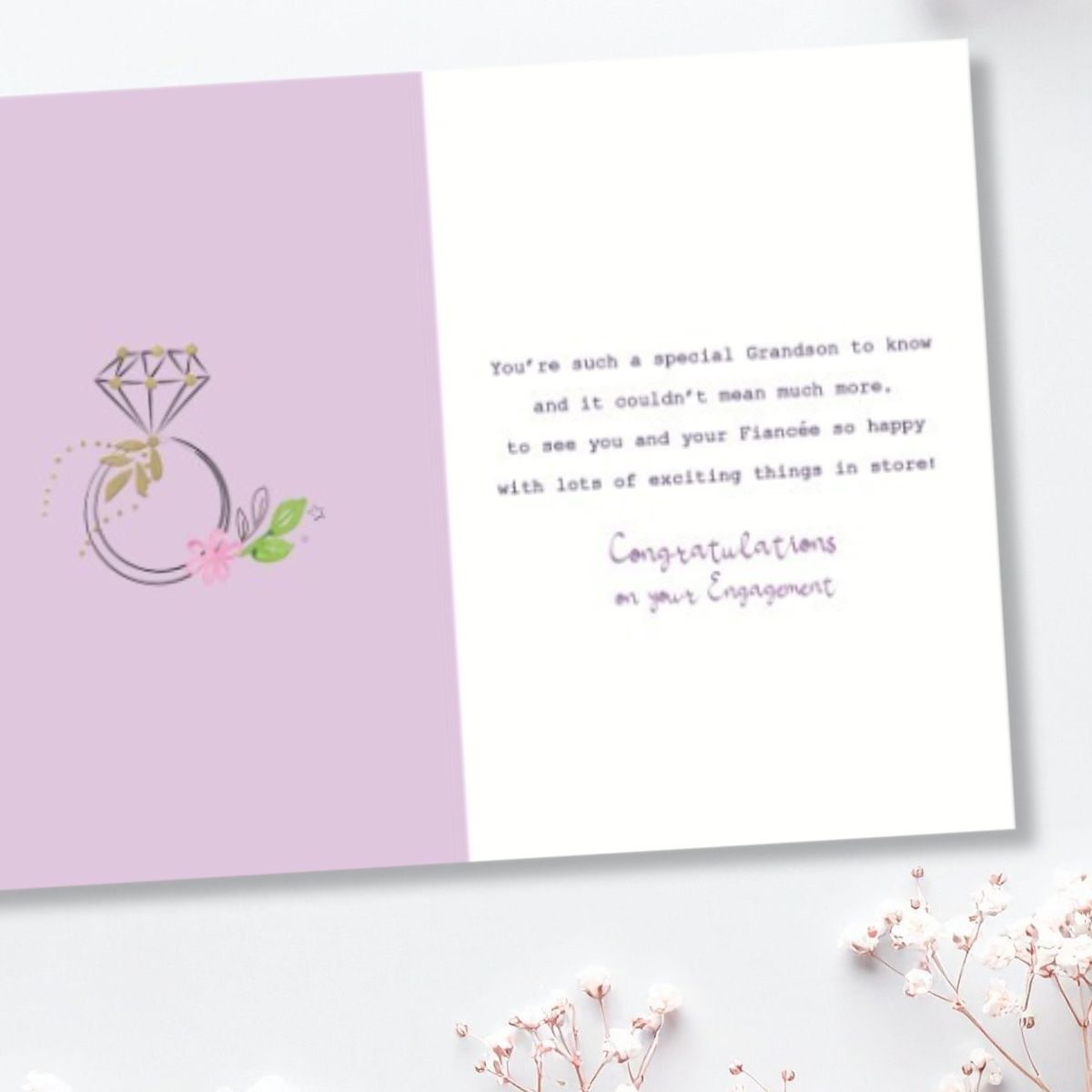 Engagement Card - Grandson & Fianceé Sabina