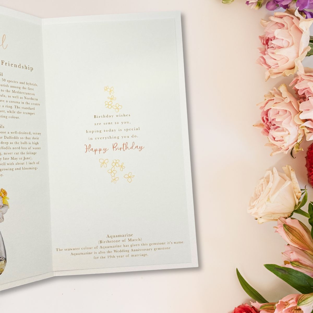 March Birthday Card - Month You Were Born Daffodil