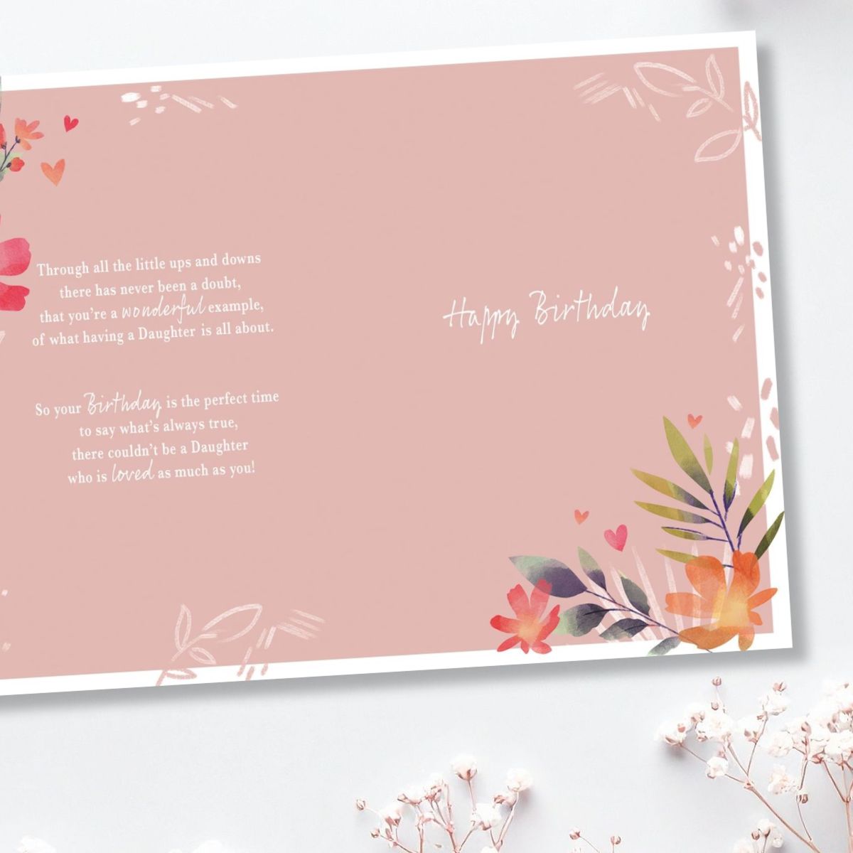 Daughter Birthday Card - Most Especially For You