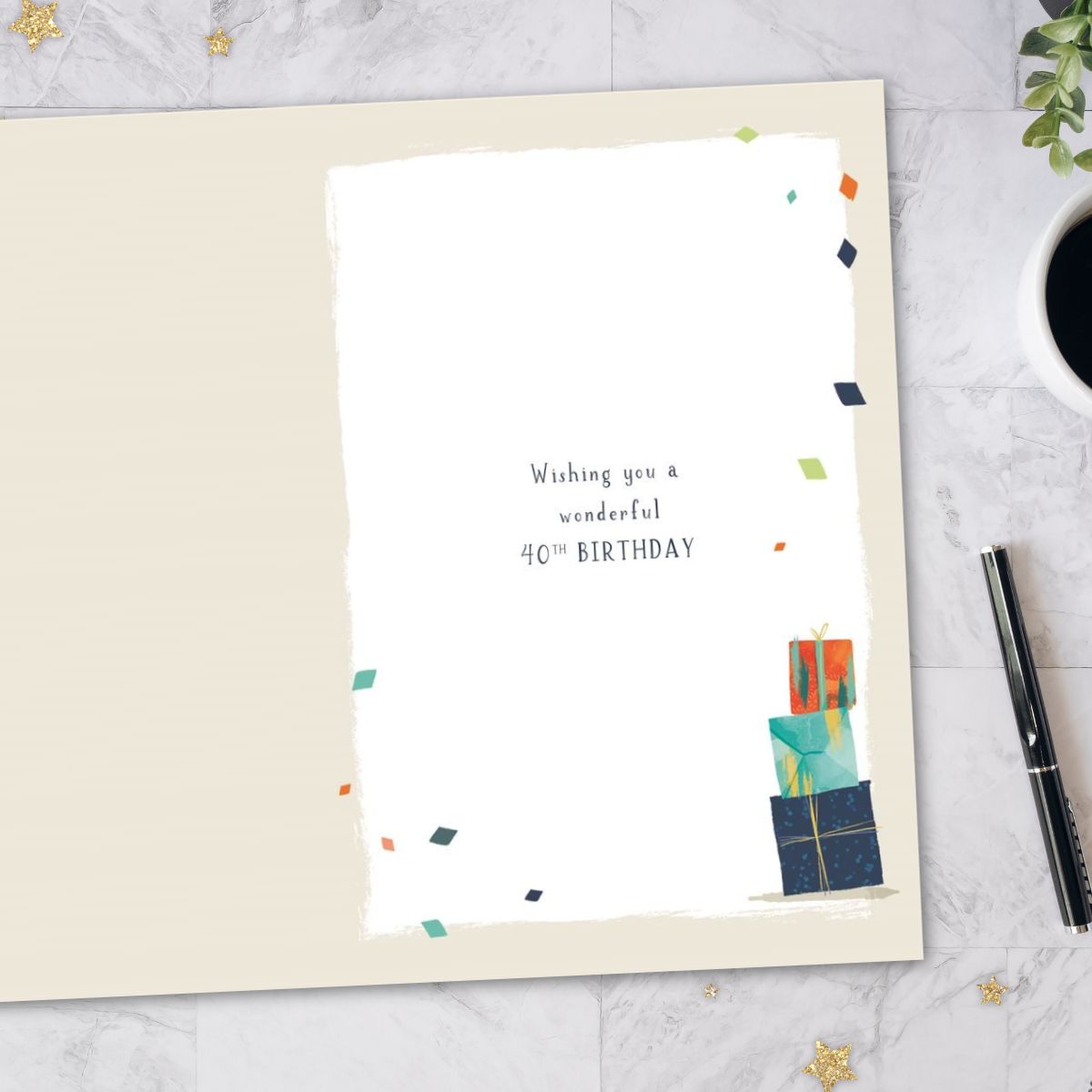 Nephew 40th Birthday Card - Gifts