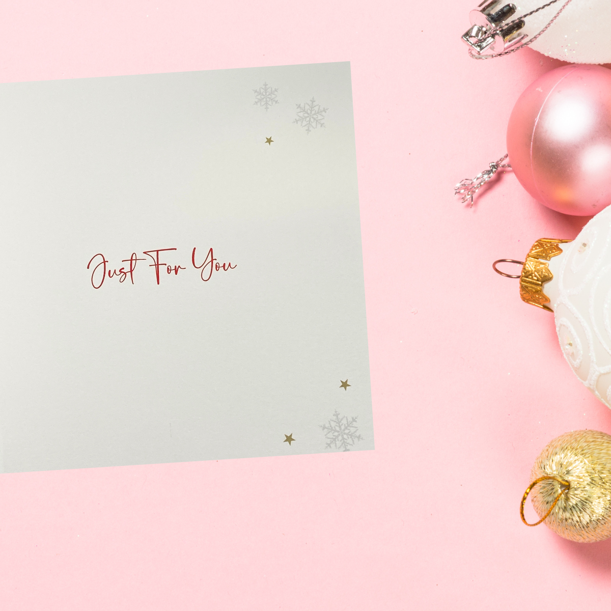 Open Christmas Card - Christmas Shopping