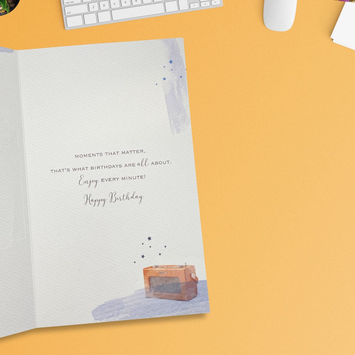 Brighstone Birthday Card - Newspaper & Sunglasses