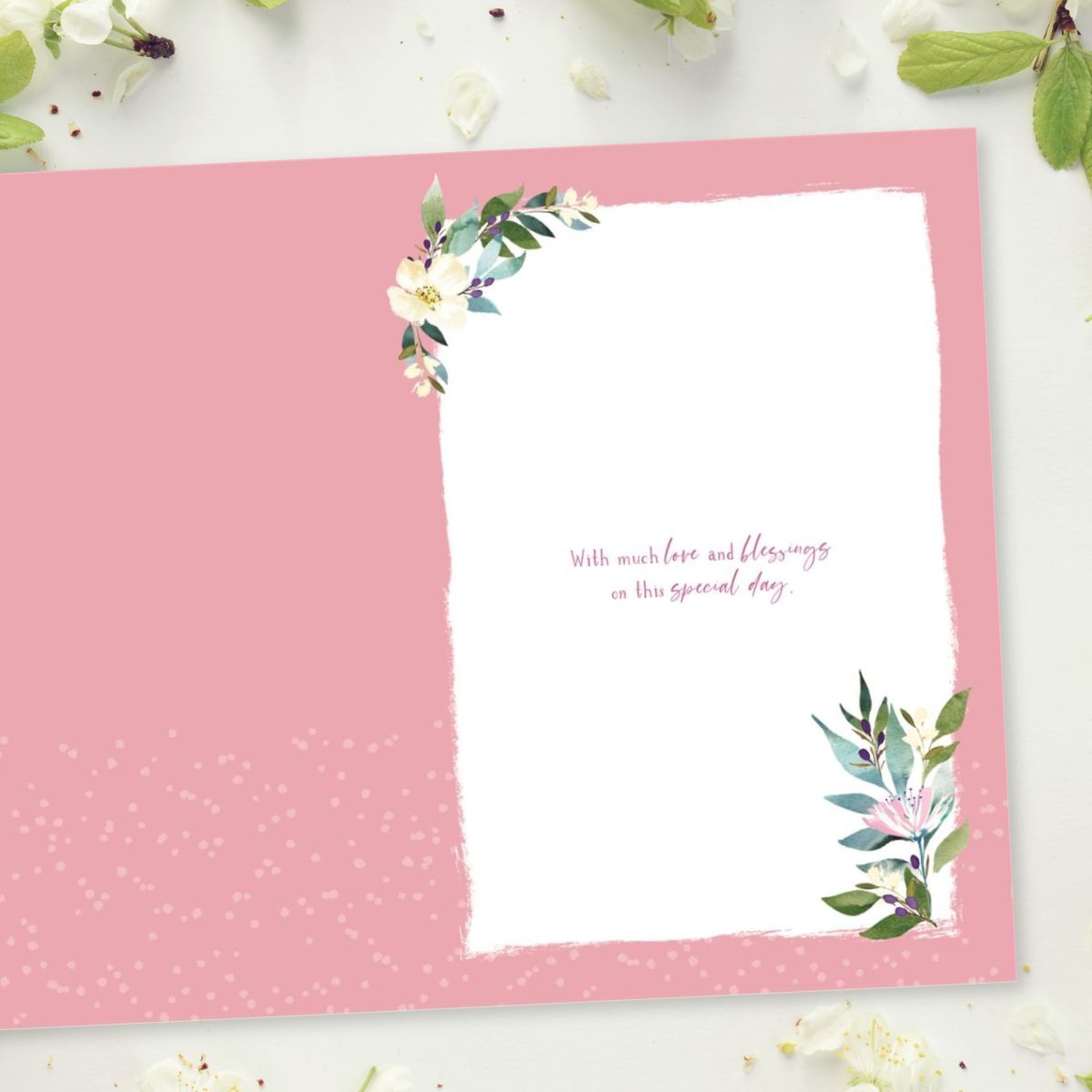 Christening Card - Christened In 2026 Pink