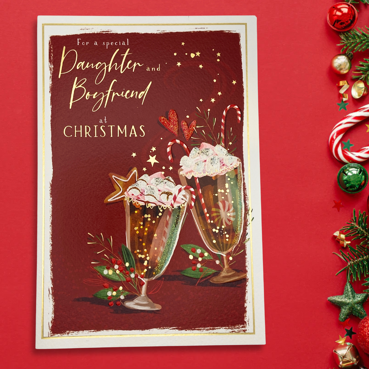 Daughter & Boyfriend Christmas Card - Skylight