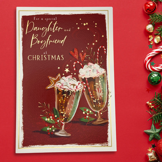 Daughter & Boyfriend Christmas Card - Skylight