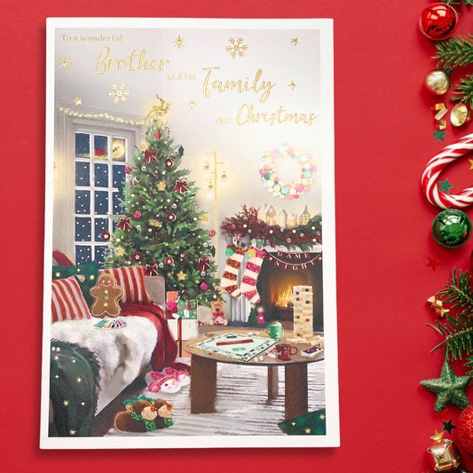 Brother & Family Christmas Card - Essence