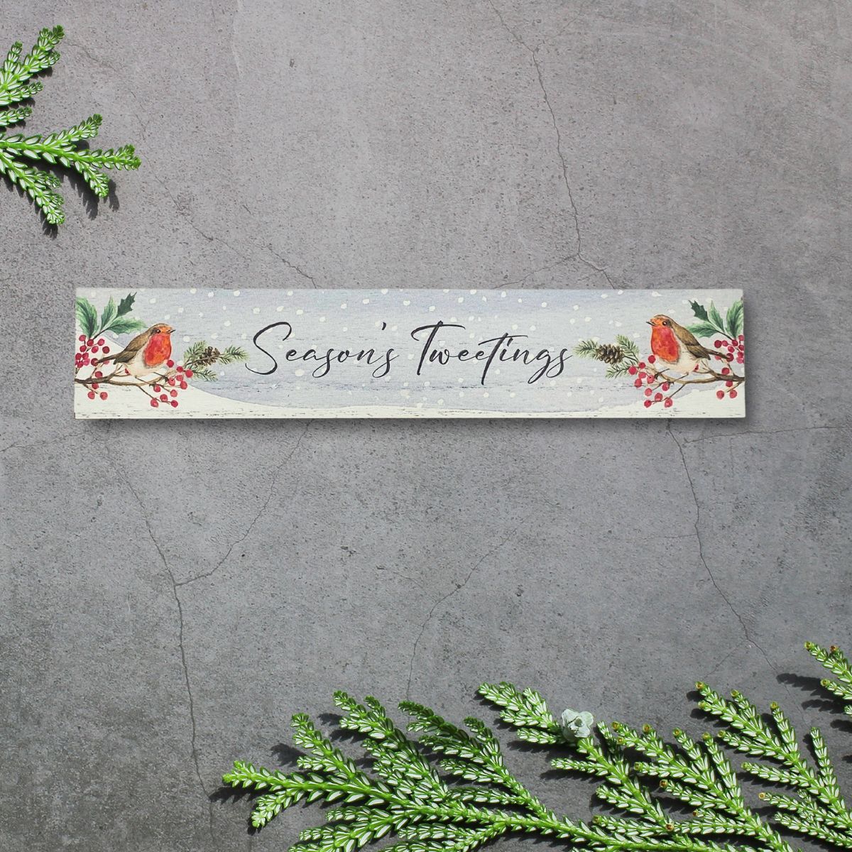 Robin Wooden Tabletop Plaque - 6 Designs To Choose From