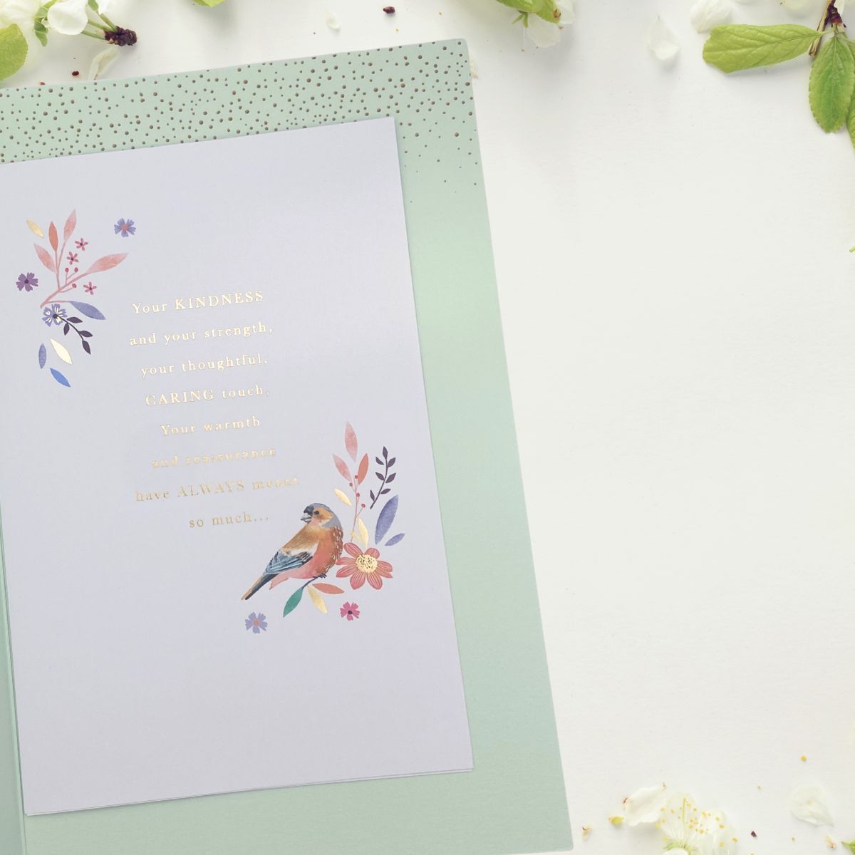 Mum Mother's Day Large Card - Birds & Flowers