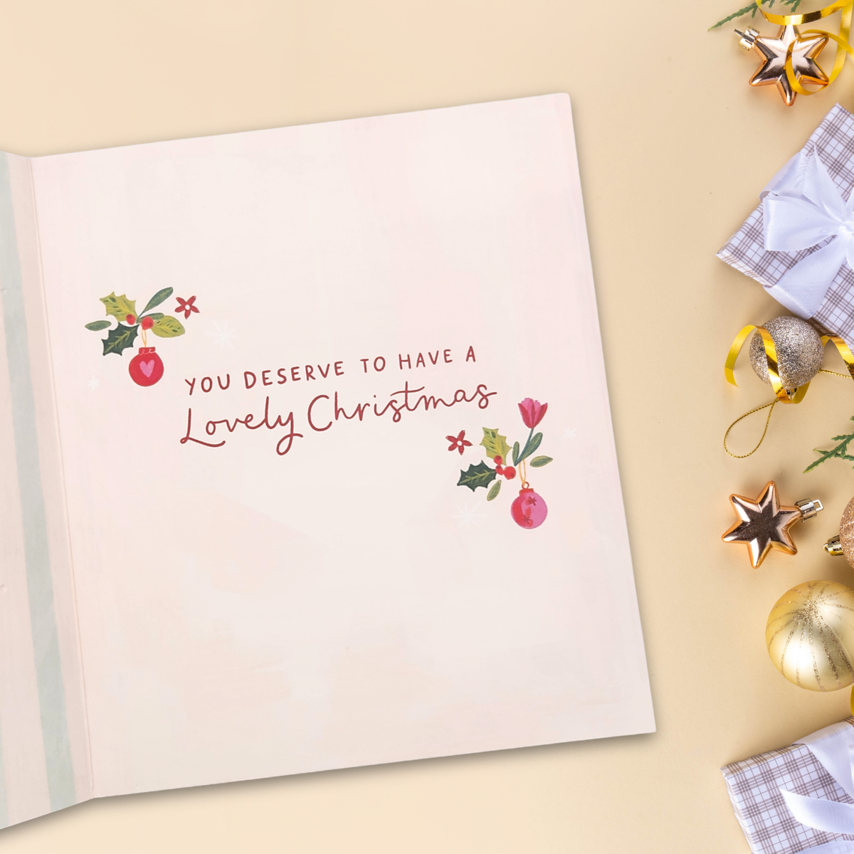 Friend Christmas Card - Deck The Halls