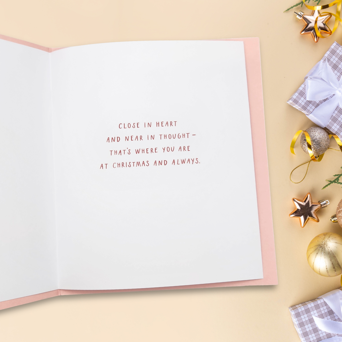Daughter-In-Law Christmas Card - Floral Envelope