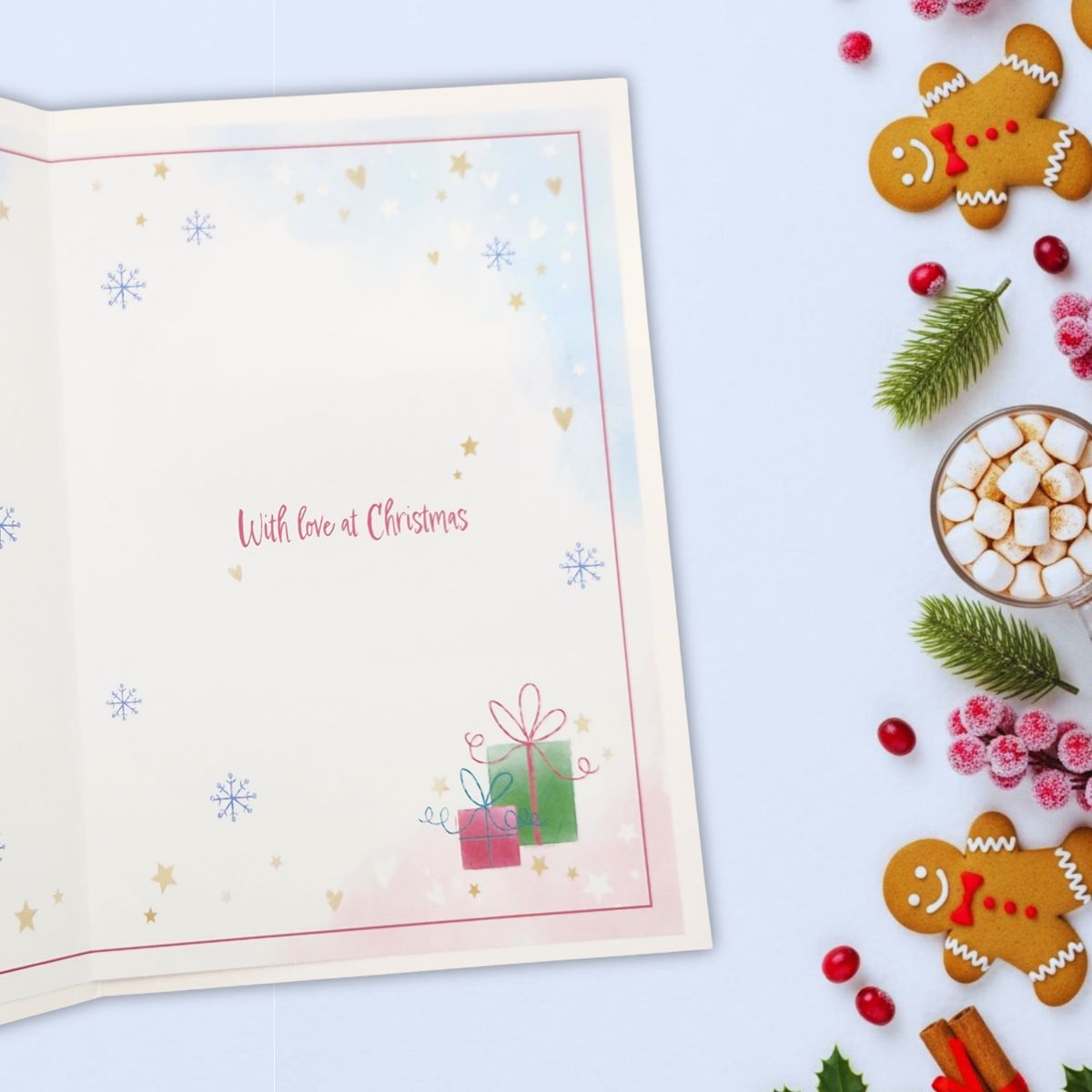 Daughter Christmas Card - Awash With Colour Penguin