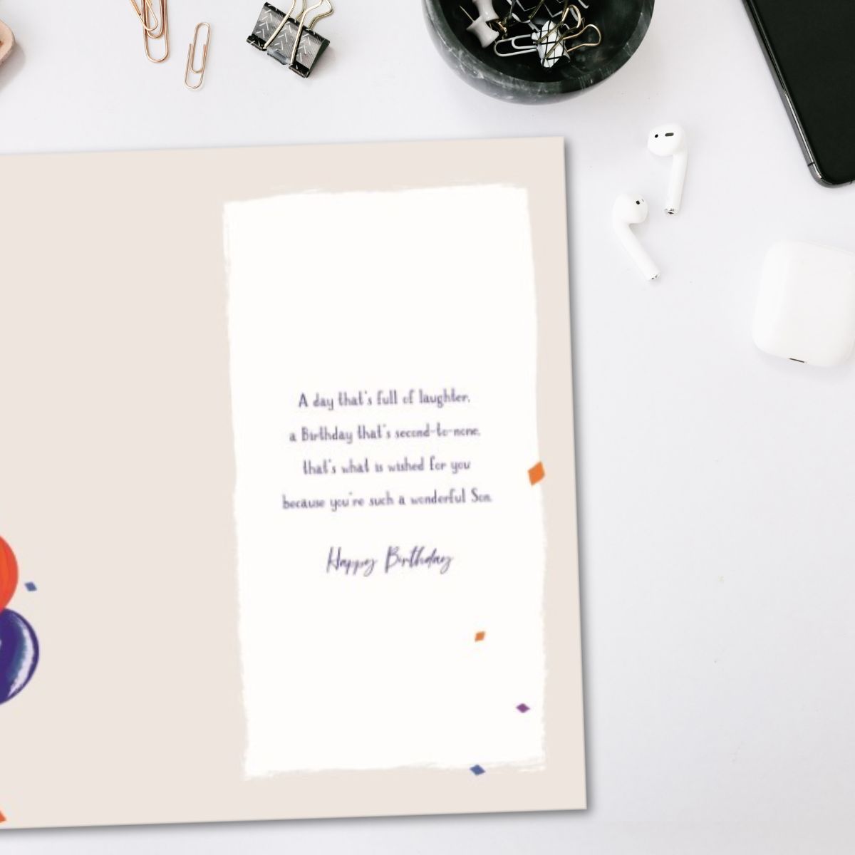 Son Birthday Card - Skylight Balloons