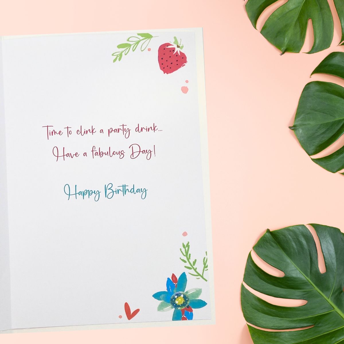 Signature Birthday Card - Cheers To You