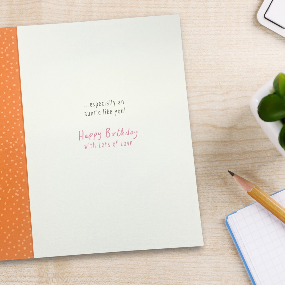 Auntie Birthday Card - Nutmeg