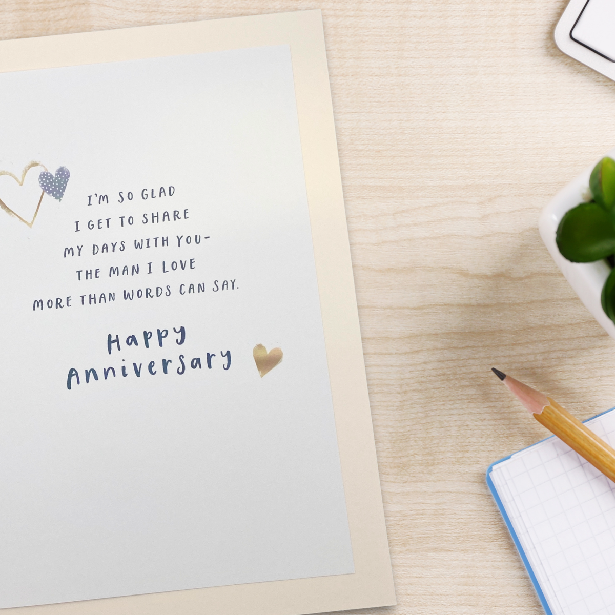 Husband Anniversary Card - Otterly In Love