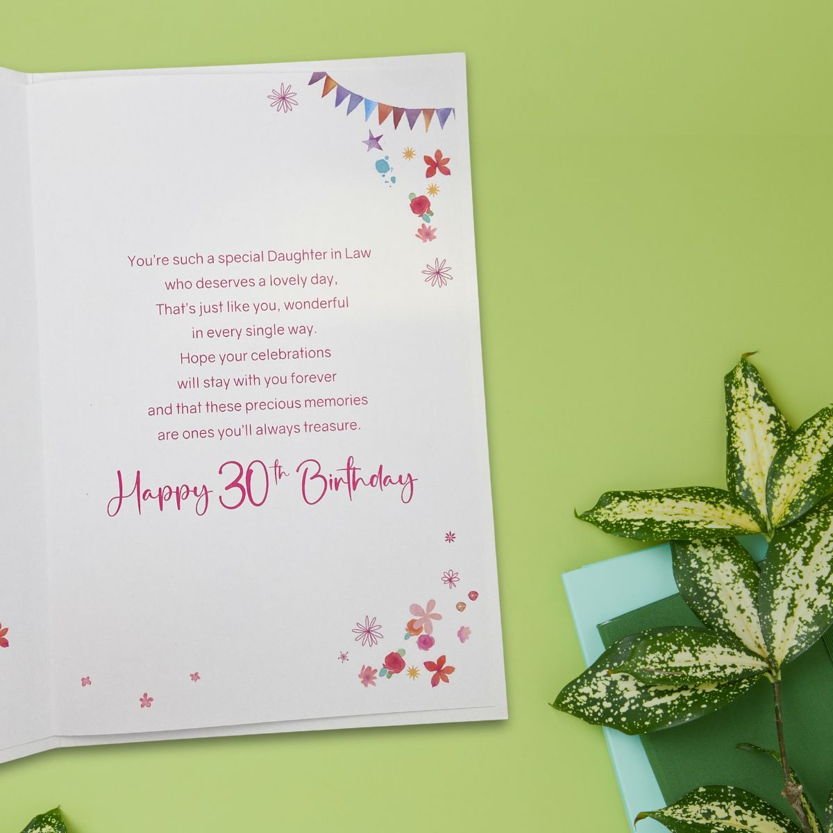 Daughter-In-Law 30th Birthday Card - Gift & Balloons