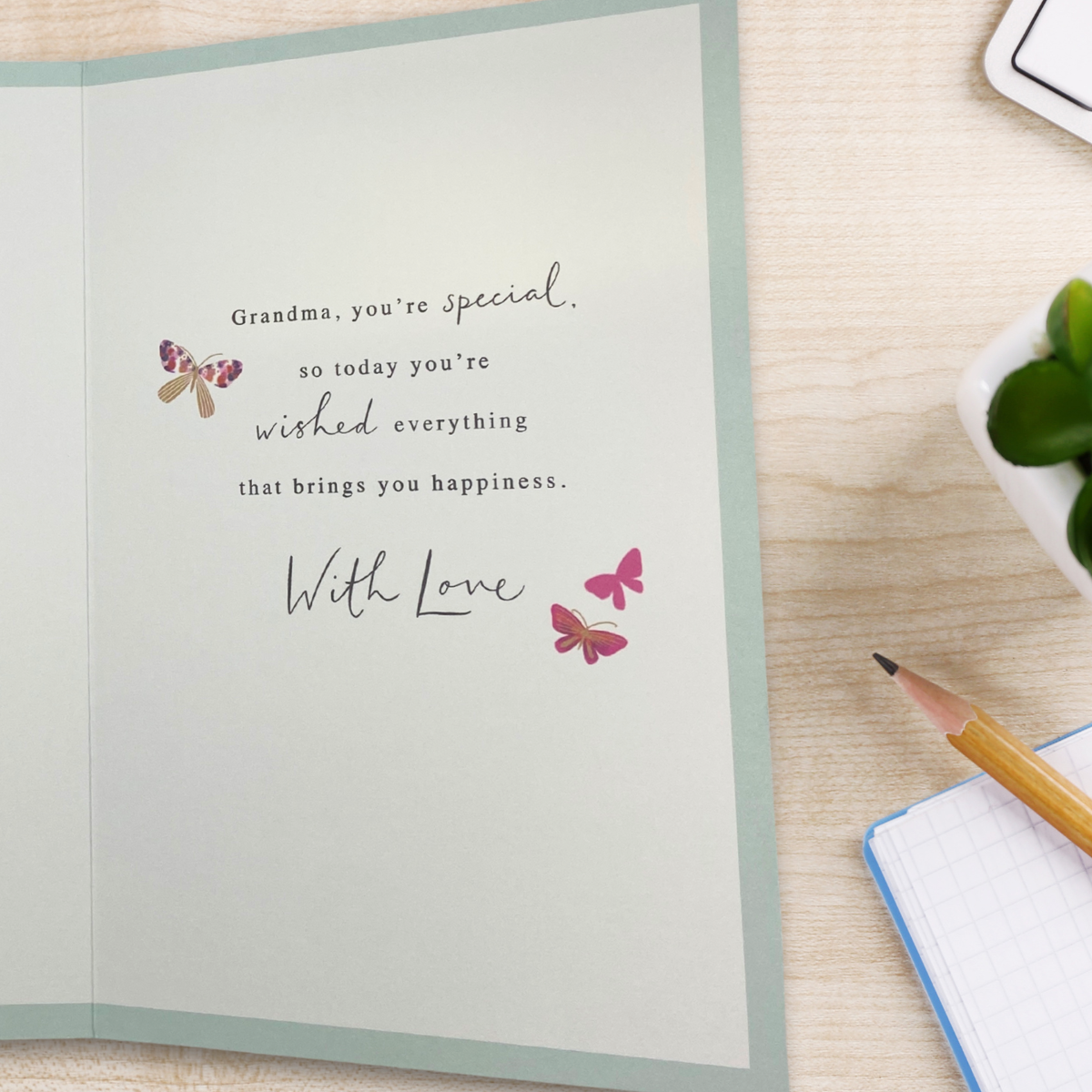 Grandma Birthday Card - Butterflies