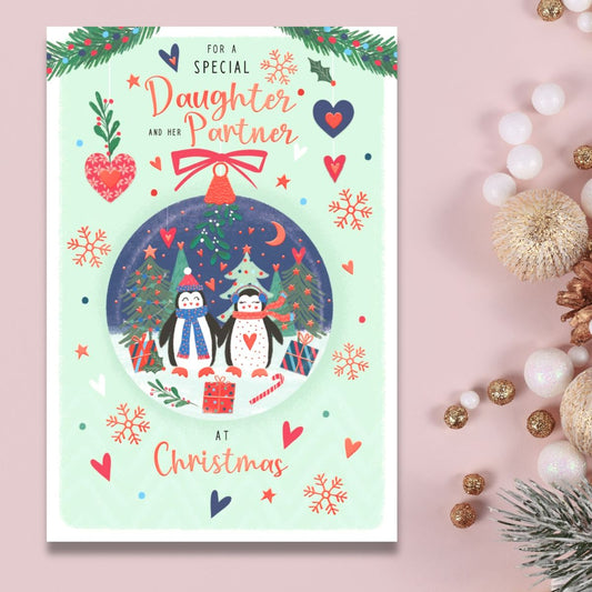 Daughter & Partner Christmas Card - Pavillion