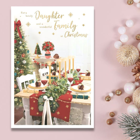 Daughter & Family Christmas Card - Essence