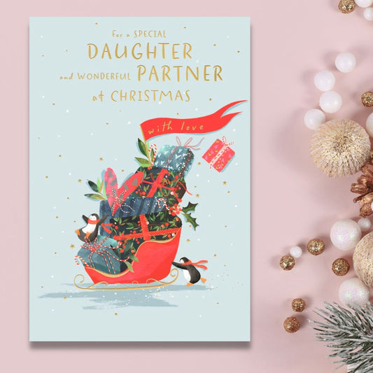 Daughter & Partner Christmas Card - Big World Little Things