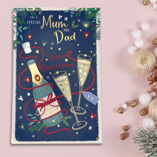 Mum & Dad Large Christmas Card - Pavillion