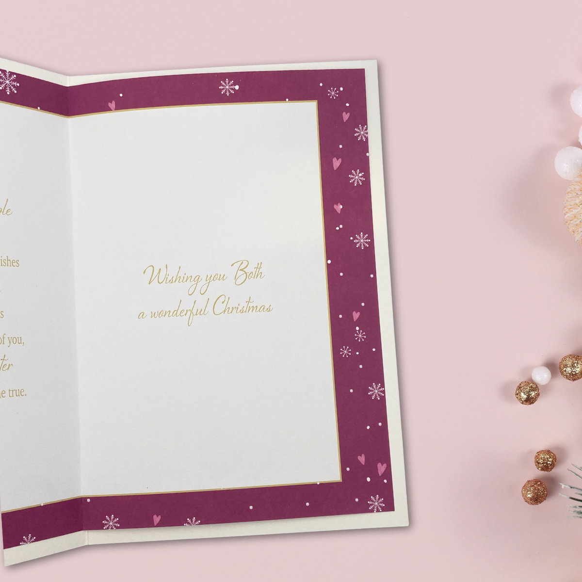 Daughter & Fiancé Christmas Card - Moonstone