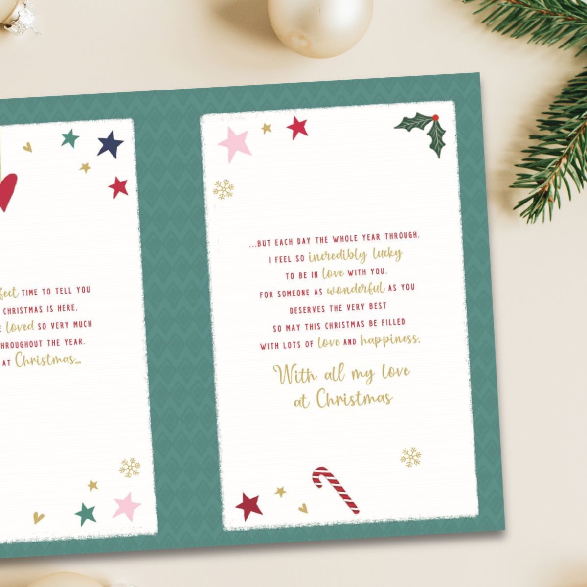 Fiancé Christmas Card - Pavillion