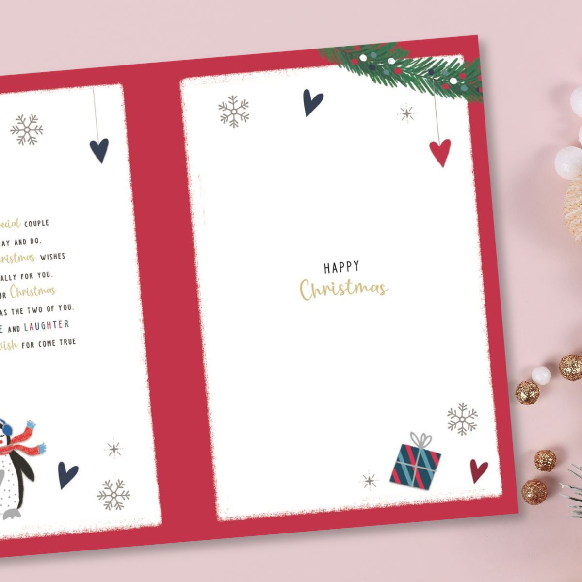 Daughter & Partner Christmas Card - Pavillion