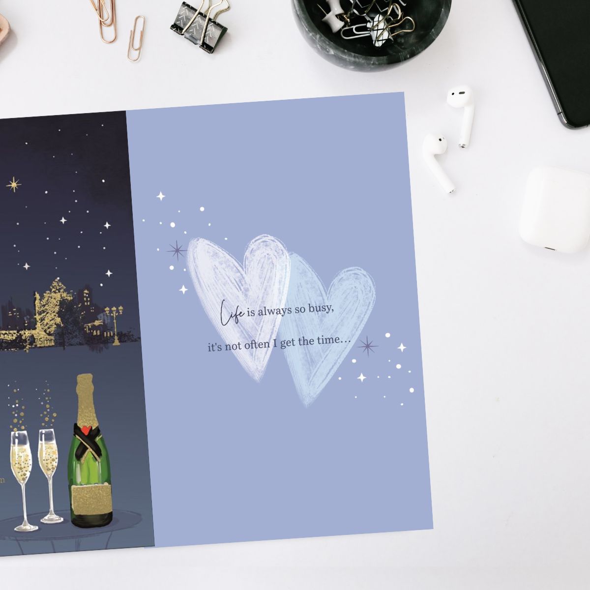 Husband Anniversary Card - Luxury Paris At Night
