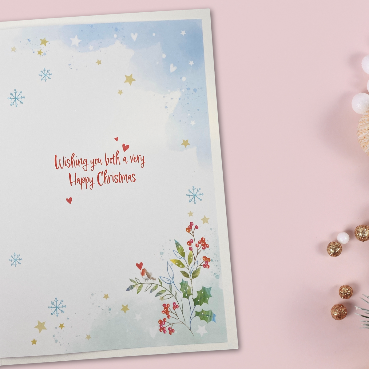 Daughter & Fiancé Christmas Card - Awash With Colour
