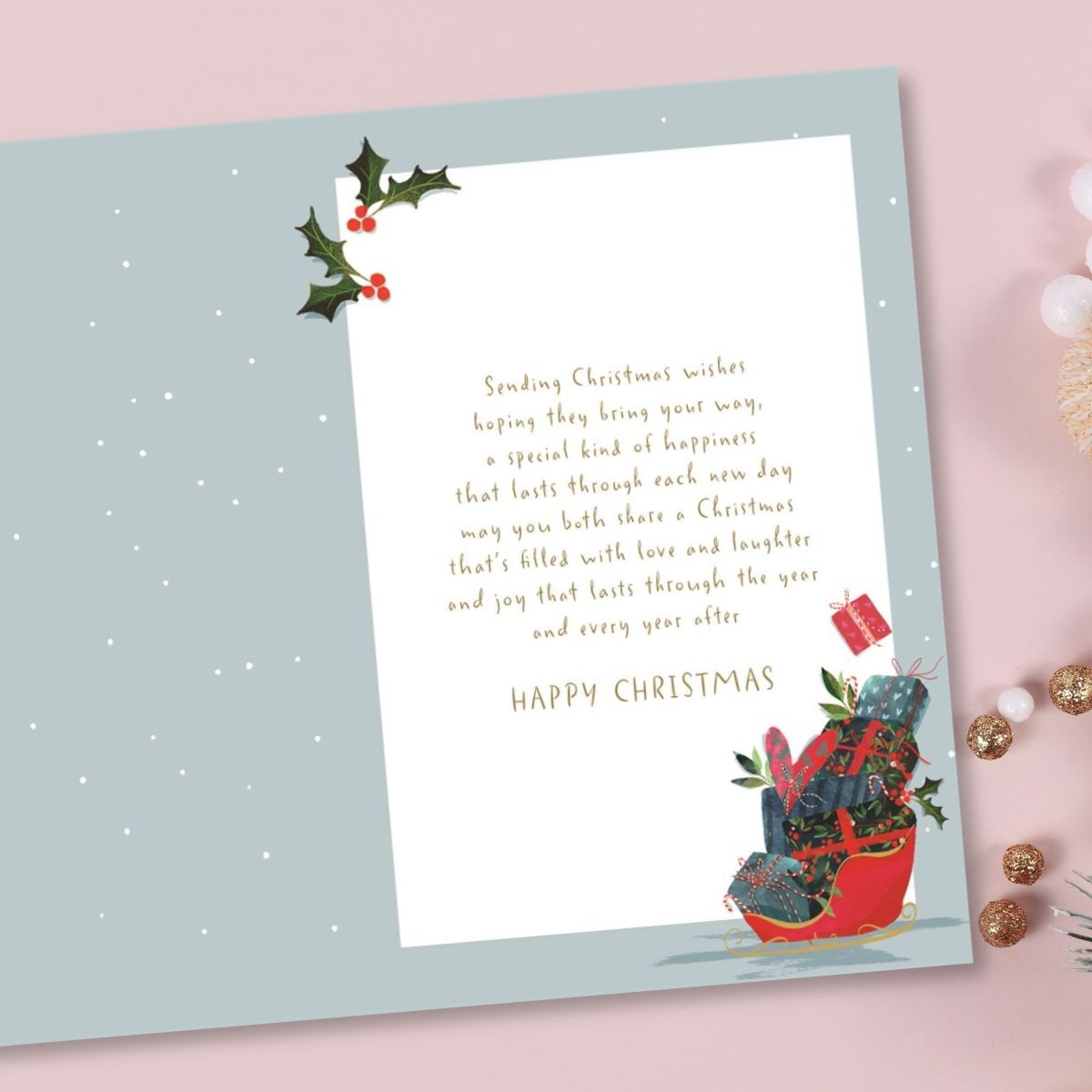Daughter & Partner Christmas Card - Big World Little Things
