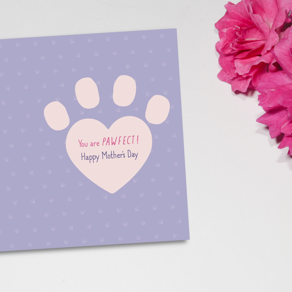 Cat Mum Mother's Day Card - You Are Pawfect