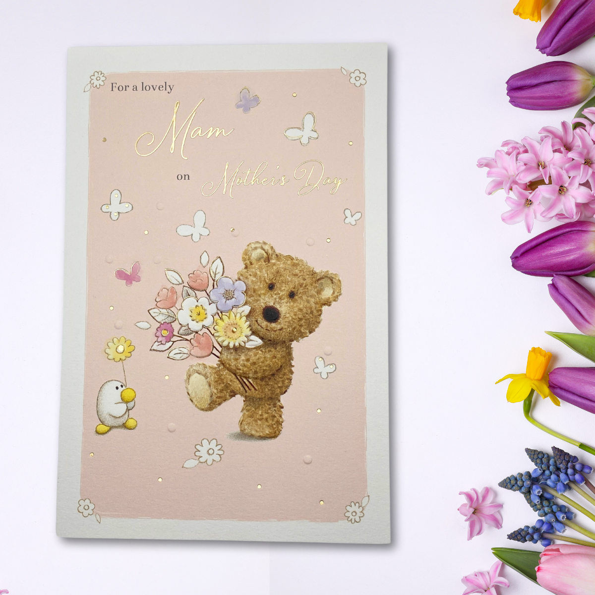 Mam Mother's Day Card - Barley Bear Bouquet