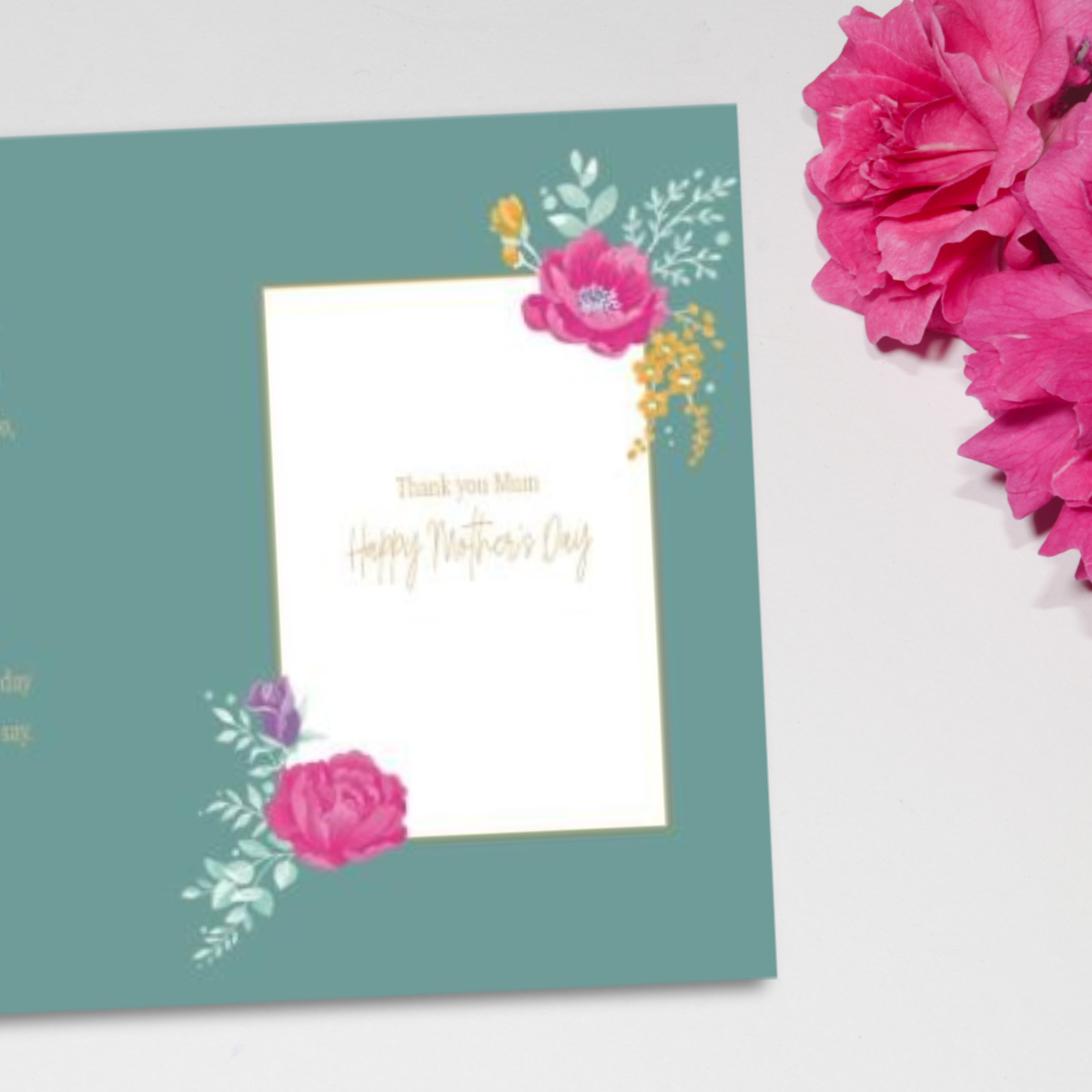 Mum From Your Daughter & Son-In-Law Mother's Day Card - Moonstone Bouquet