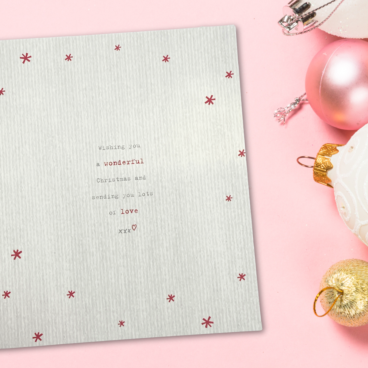 Grandma Christmas Card - Boofle Bear & Poinsettia