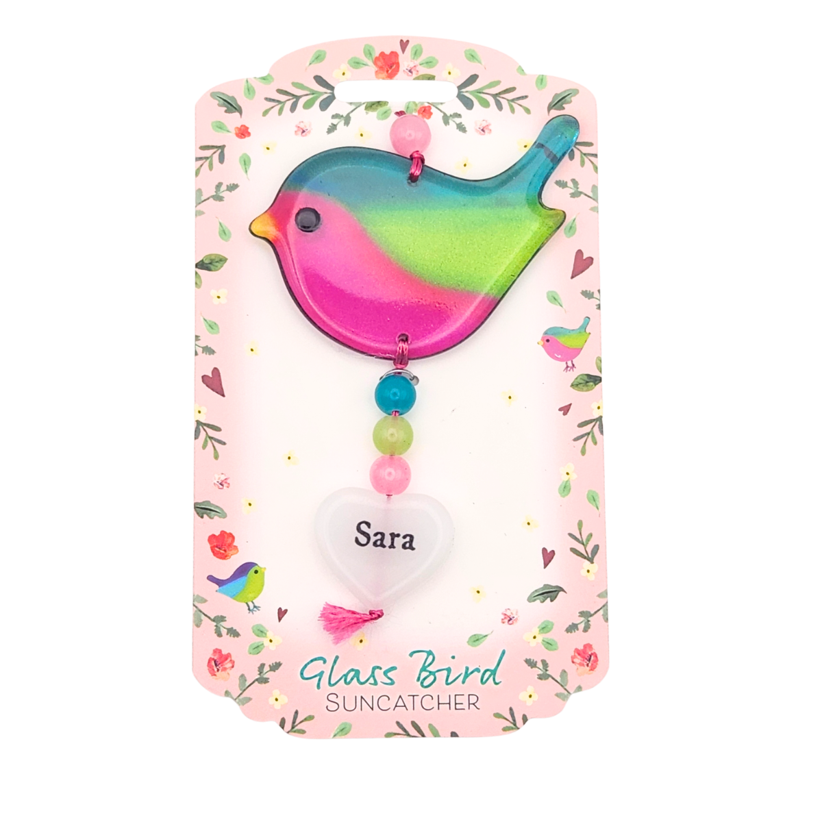 Glass Bird Suncatcher - Sara