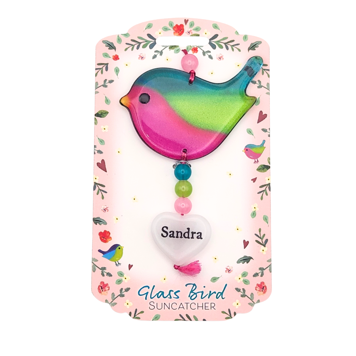 Glass Bird Suncatcher - Sandra