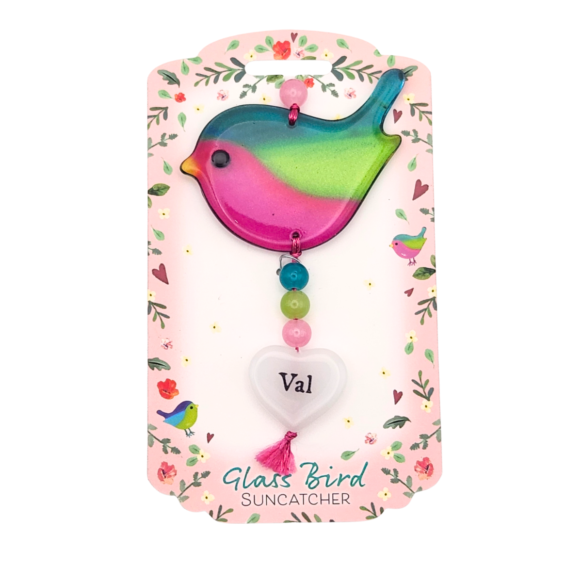 Glass Bird Suncatcher - Val