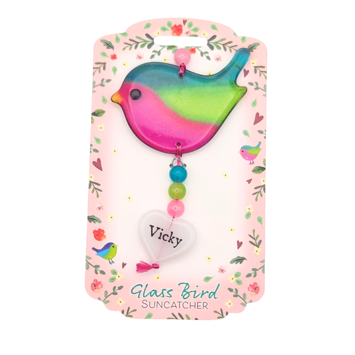 Glass Bird Suncatcher - Vicky