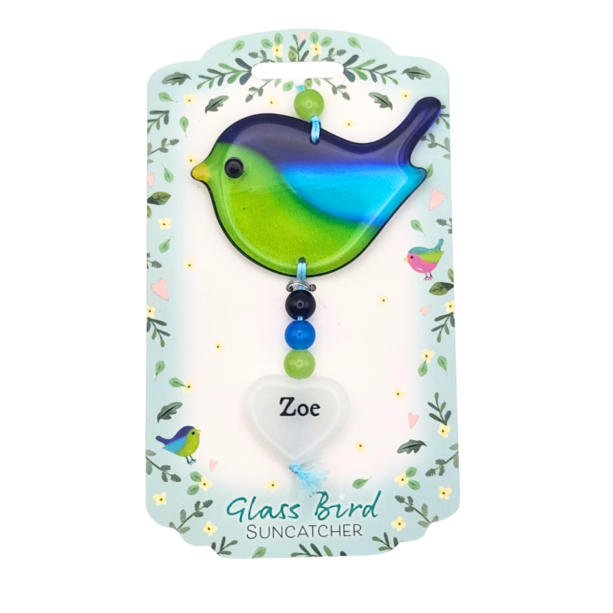 Glass Bird Suncatcher - Zoe