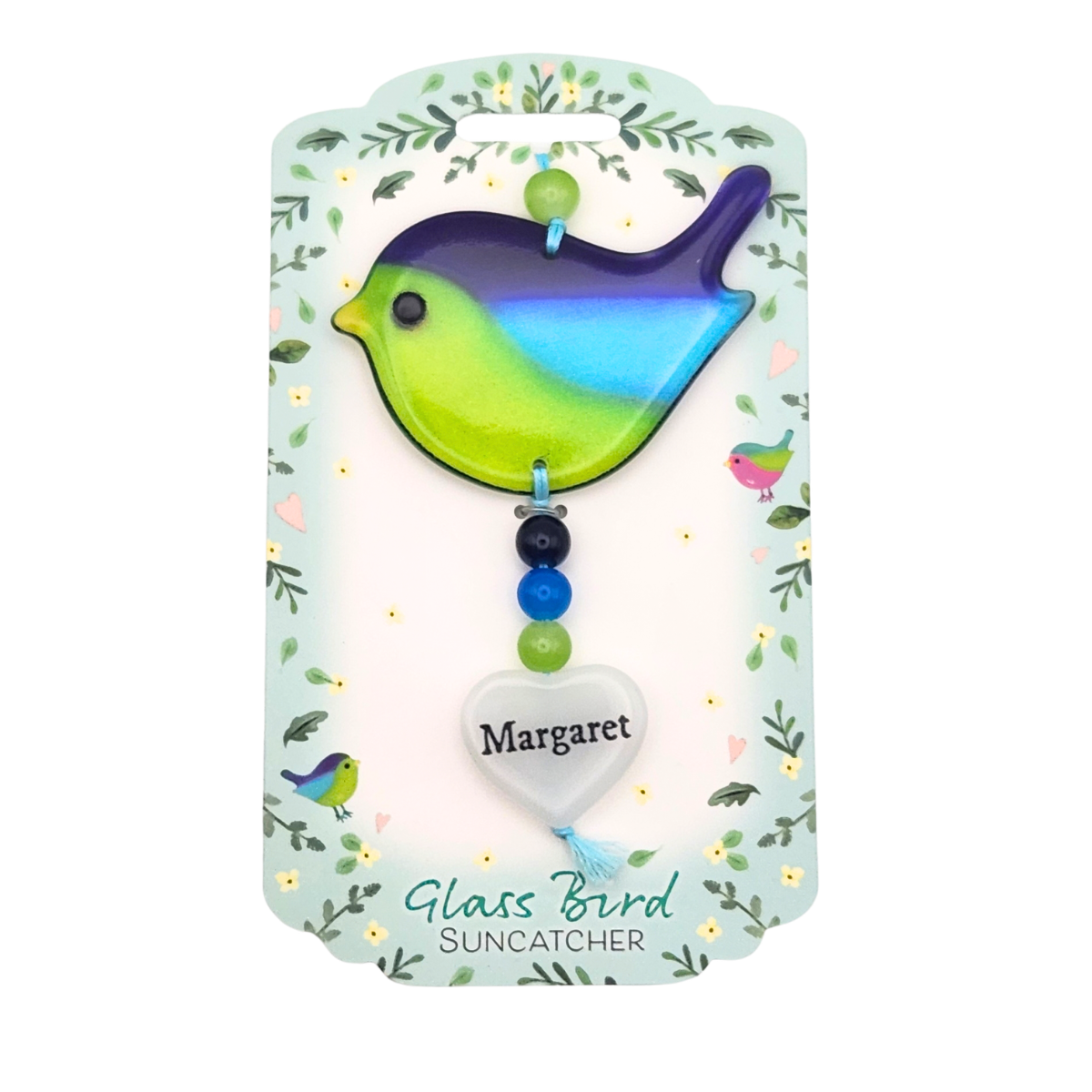 Glass Bird Suncatcher - Margaret