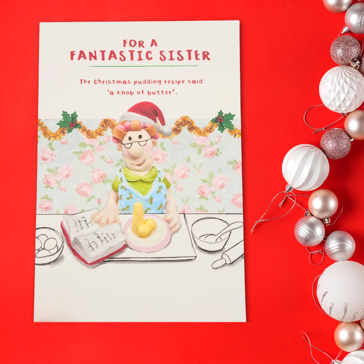 Sister Christmas Card - Model Family Humour