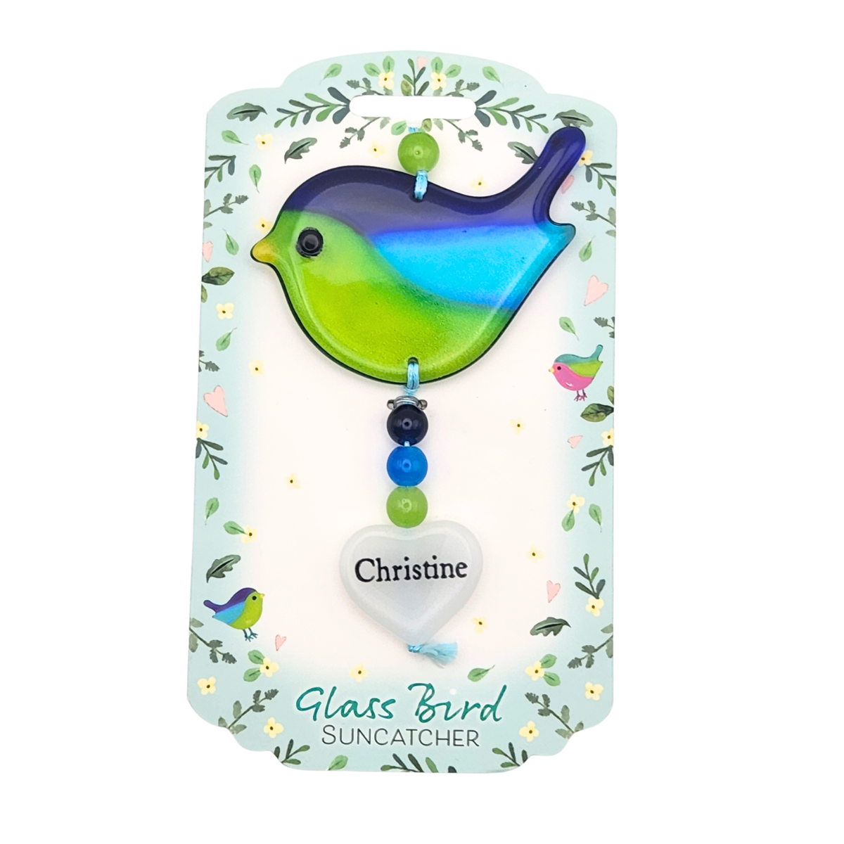 Glass Bird Suncatcher - Christine