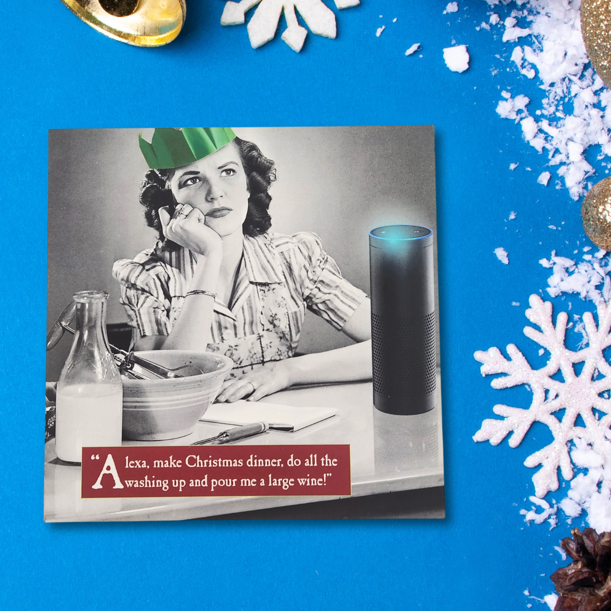Funny Christmas Card - Morphed Alexa