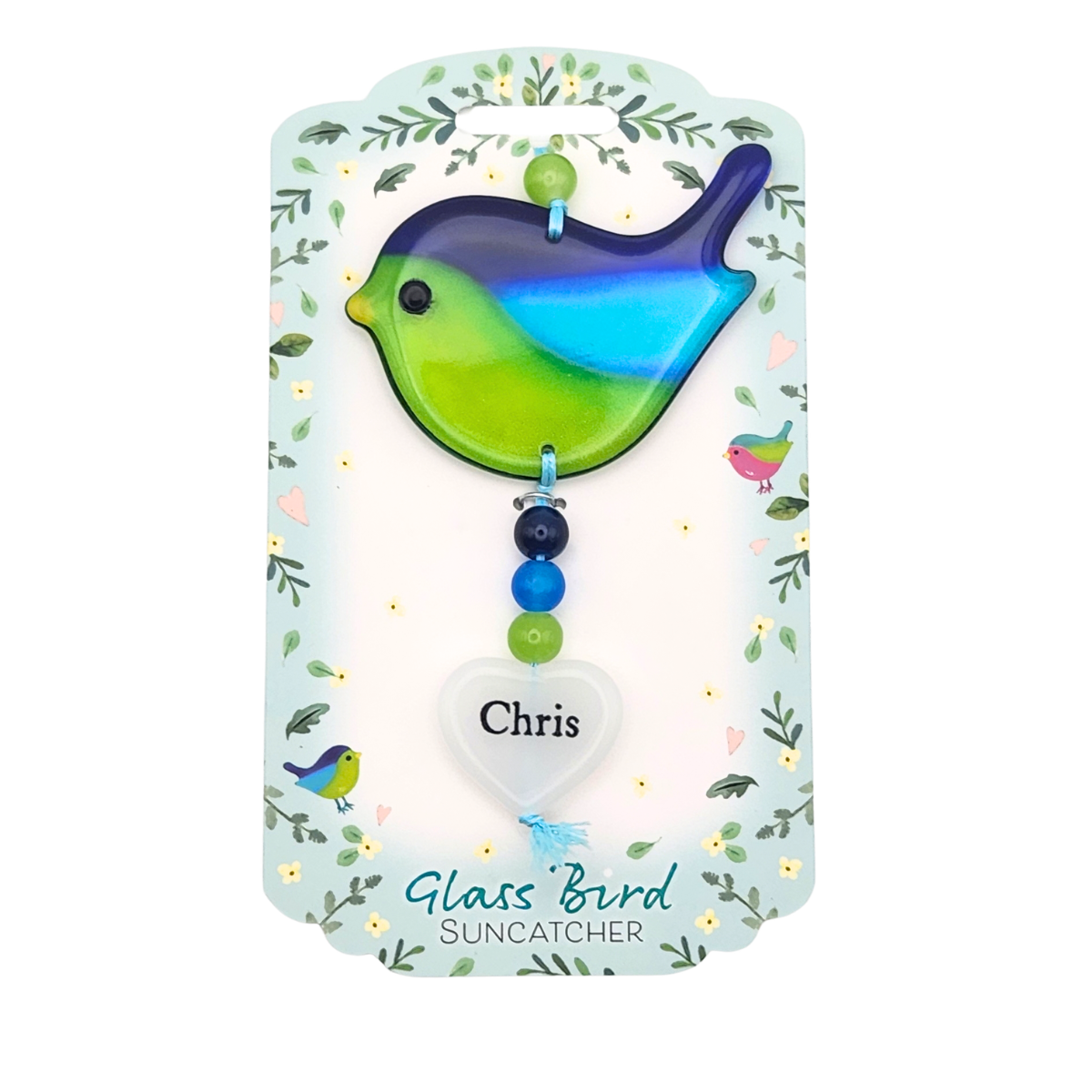 Glass Bird Suncatcher - Chris
