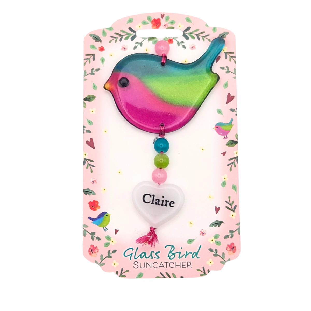 Glass Bird Suncatcher - Claire