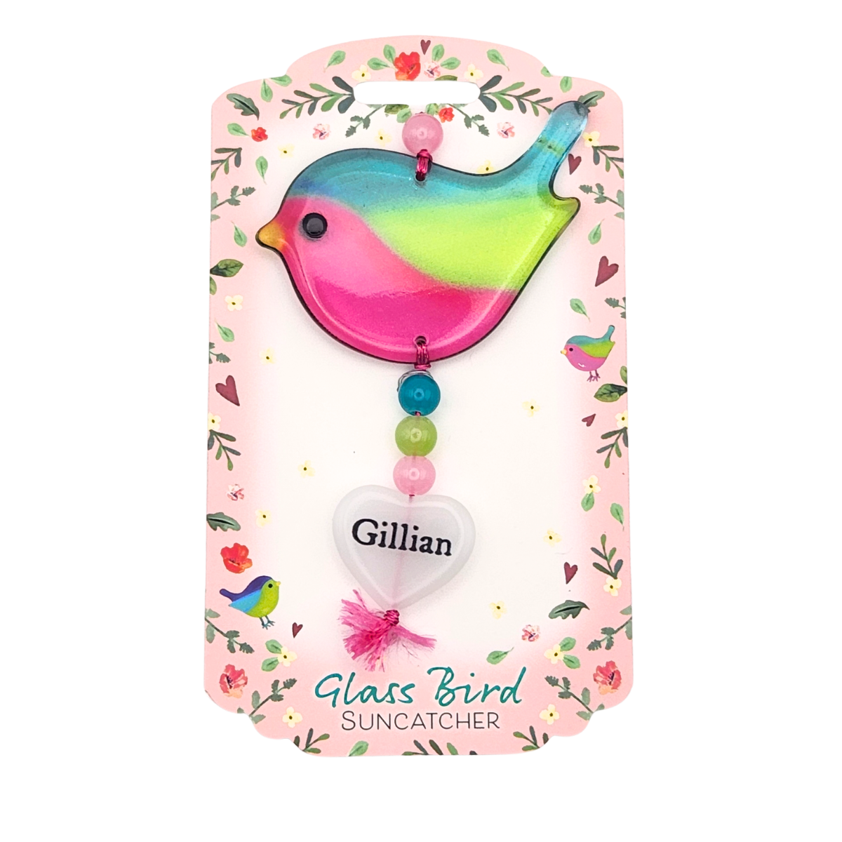 Glass Bird Suncatcher - Gillian