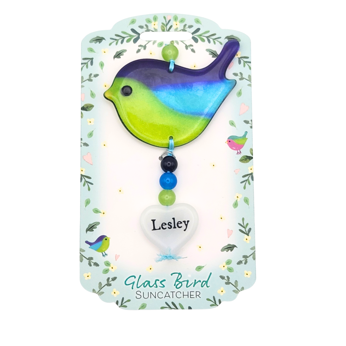 Glass Bird Suncatcher - Lesley